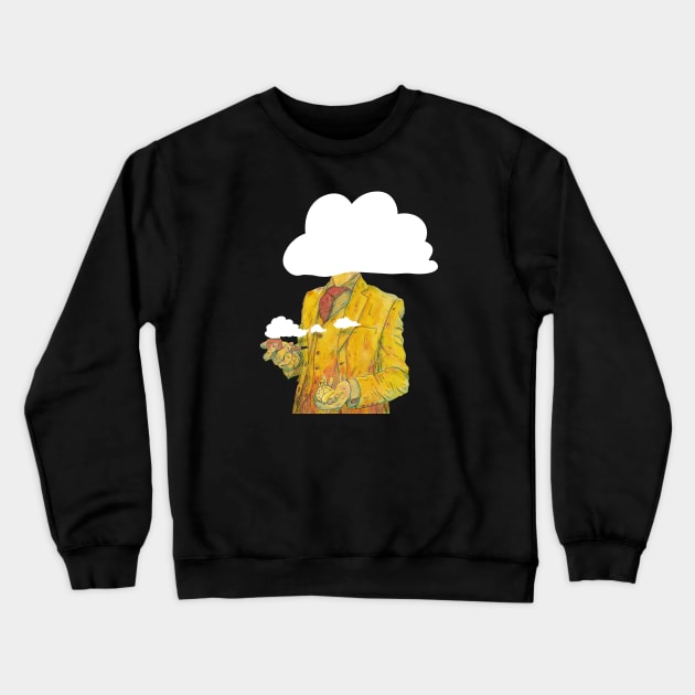 Futurists have their heads in the clouds Crewneck Sweatshirt by A N Illustration